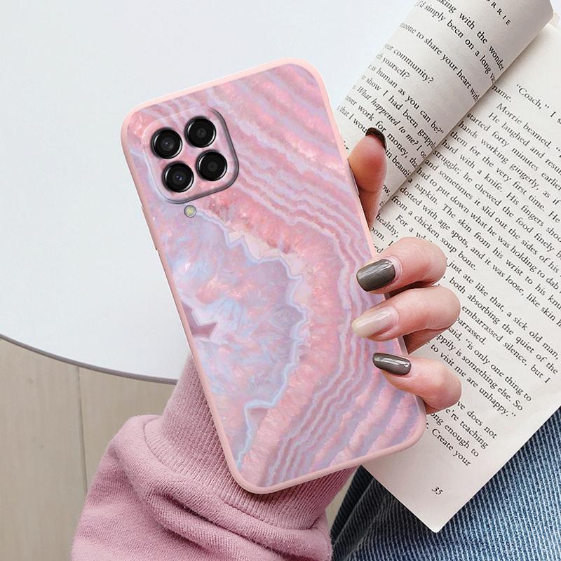 Case For Samsung Galaxy M33 M53 5G Phone Cover Vintage Marble Watercolor Painting Silicone tpu Funda For Samsung M55 M54 M34 M13