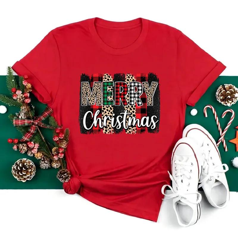 

Merry Chriatmas Woman Clothing Dog Paws Print Shirt for Women Short Sleeve Fashion Harajuku T-shirt Harajuku Short Sleeve Casual 4XL