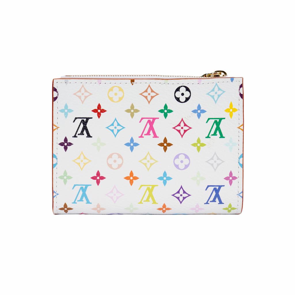 Louis Vuitton X Takashi Murakami Lisa Wallet Multicolor/White Monogram Canvas Women Wallets M27736