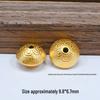 S925 Silver Ancient Gold Four-Leaf Clover Spacer Beads for DIY Jewelry: Bracelet & Necklace Craft Accessories.
