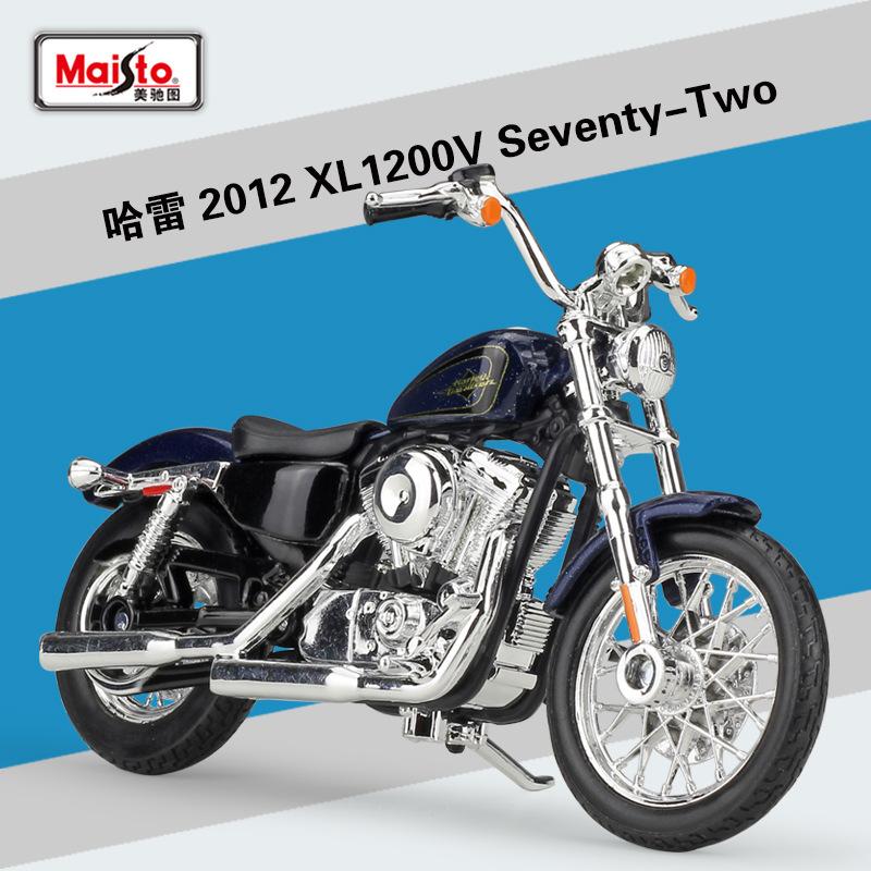 Maisto 1:18 Harley Davidson Sportster Iron 883 Legierung Klassisches Motorradmodell Druckguss Metall Motorradmodell Kinderspielzeug Geschenk