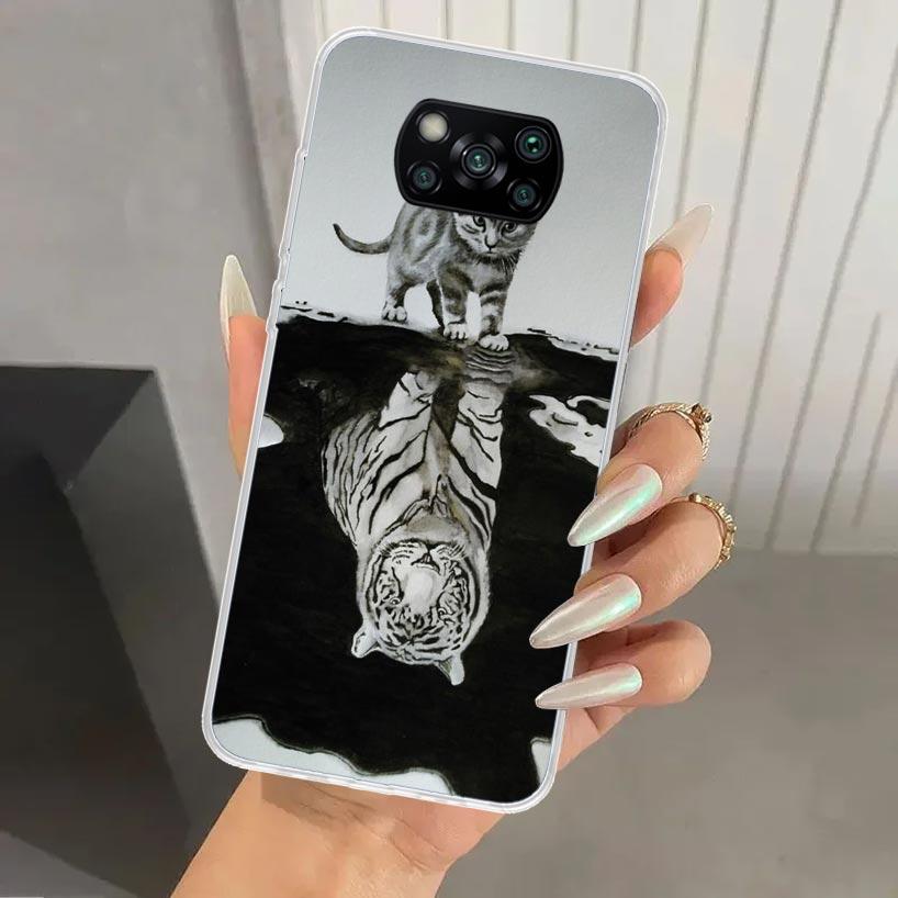 Cool Animal Big Cat Tiger Phone Case for Xiaomi Poco X5 X6 X7 Pro F7 Ultra M7 Redmi 15 15C 13 13C 12 12C 10 10A 10C 9 9A 9C 9T S