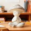 3pcs/set Meditation Yoga Mushroom Figurines Desktop Ornament Home Living Room Decor Resin Crafts Decorate Ornaments