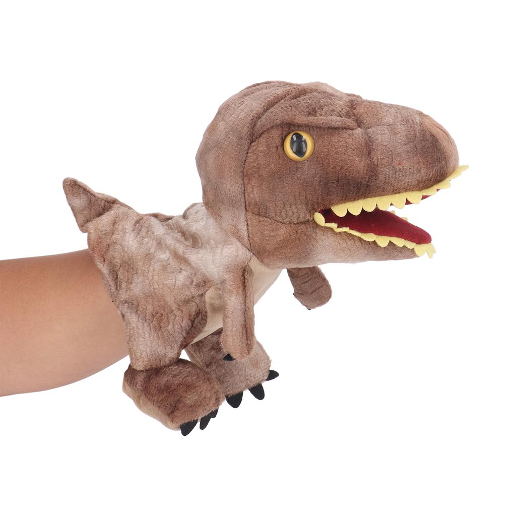 11.8in Plush Dinosaur Hand Toy Movable Mouth Soft Dinosaur Animal Hand Toy for Children Adults