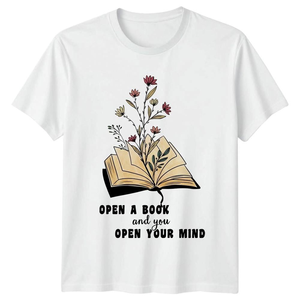 Open A Book And You Open TShirt Book Lover Reading Gift For Him And Her S