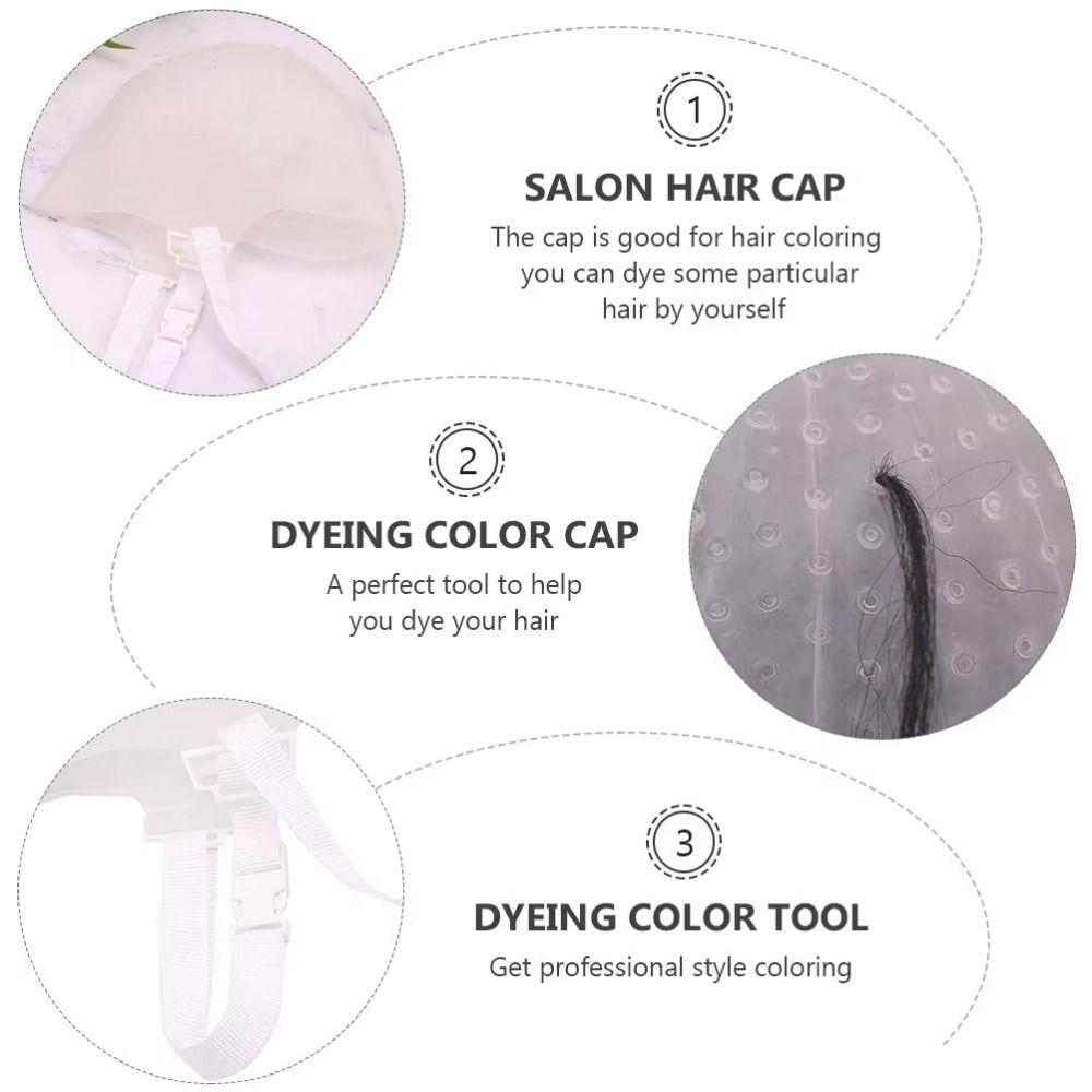 Reusable Adjustable Hair Dye Hat Professional Hair Highlighting Cap Hairdressing Tools