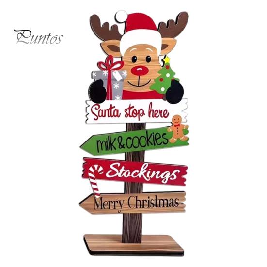 Christmas Decorations for Fireplace Table Decoration, Rustic Wooden Tabletop Sign, Vintage Farmhouse Decorative Desktop Plaque Holiday Party