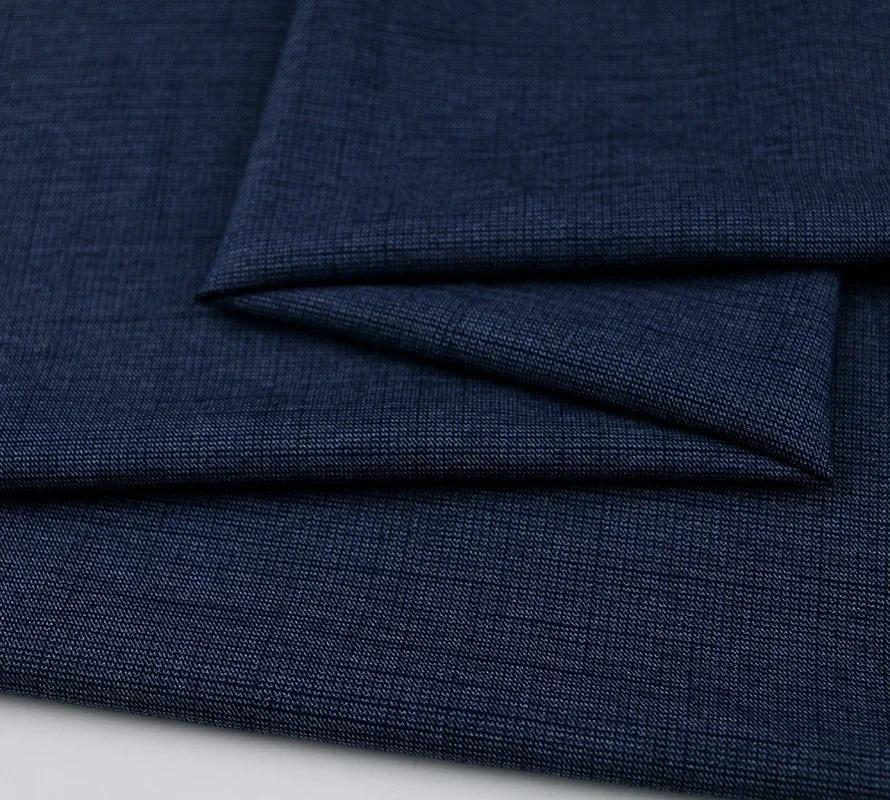 100x150cm Dark Patterned Thin Anti-wrinkle Suit Fabric for Clothes Vest Trousers Sewing Checkered Striped Cloth Black Blue