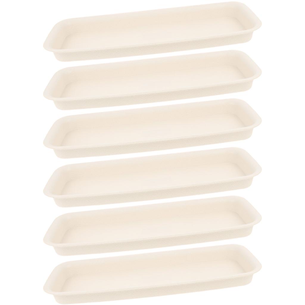 6Pcs Plant Pot Trays Durable PP Material Lightweight Flower Pot Holder Pallets Prevent Water Leakage Floor Protector