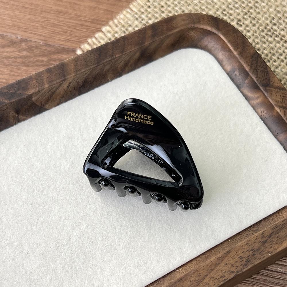 

Заколка для волос из ацетата с треугольным плетением, стильное украшение сбоку и сверху для женщин