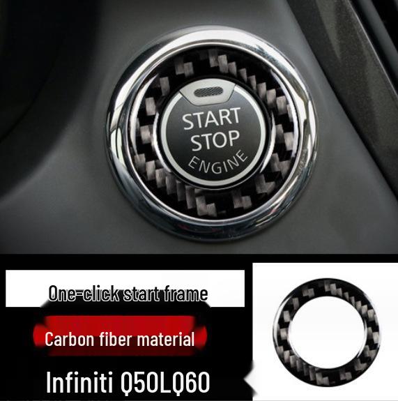 

Отделка рычага переключения передач и консоли из углеродного волокна для Infiniti Q50L Q60