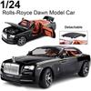 1/24 Scale Rolls-Royce EROCK New Version, Exquisite Car Model Rolls-Royce Dawn Model Car, Zinc Alloy Pull Back Toy Car with Sound and Light for Adults