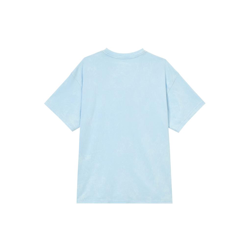 Nike Logo Round Neck Loose T-Shirt Men Tops Sky-Blue HV1672-441