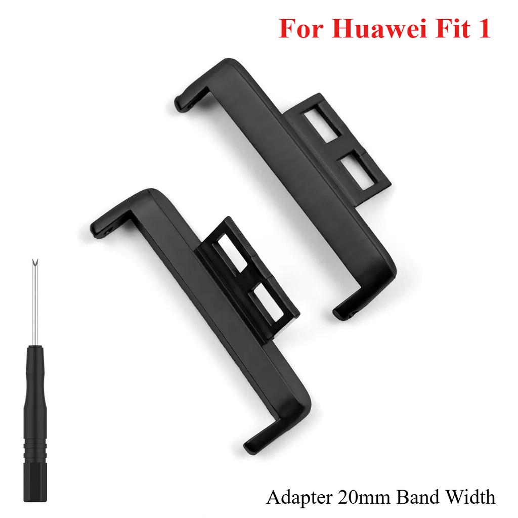 1Pair Adapter For Huawei Watch Fit 3 Strap 20mm Smartwatch 316L Stainless Steel Connector Accessories for Huawei fit2/1 band