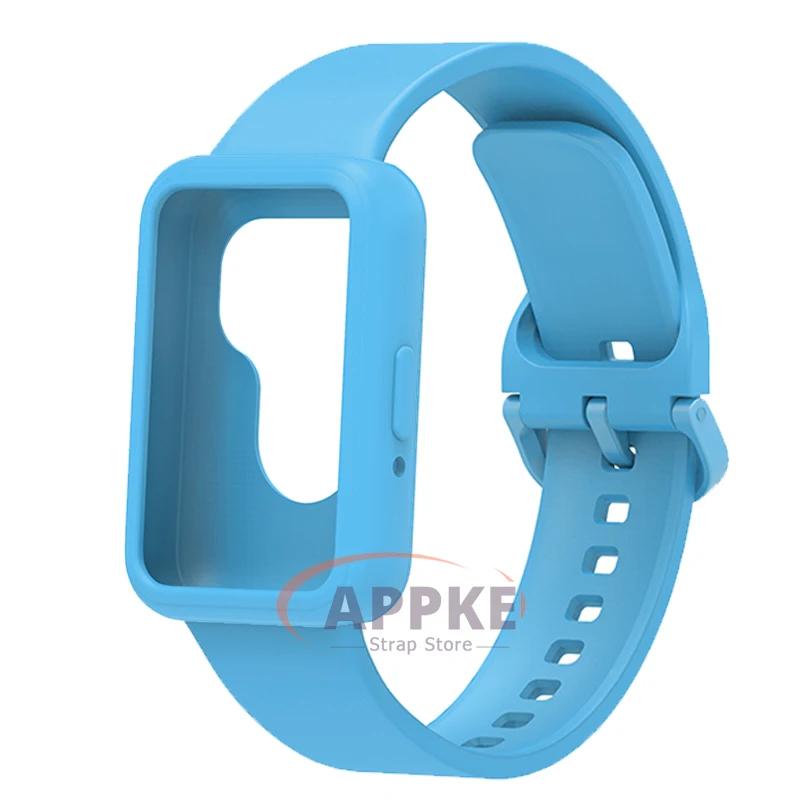 Case+Band for Samsung Galaxy Fit 3 Protective Soft TPU Cover+Bracelet for Galaxy Fit 3 Bumper Sports Strap Watch Accessories