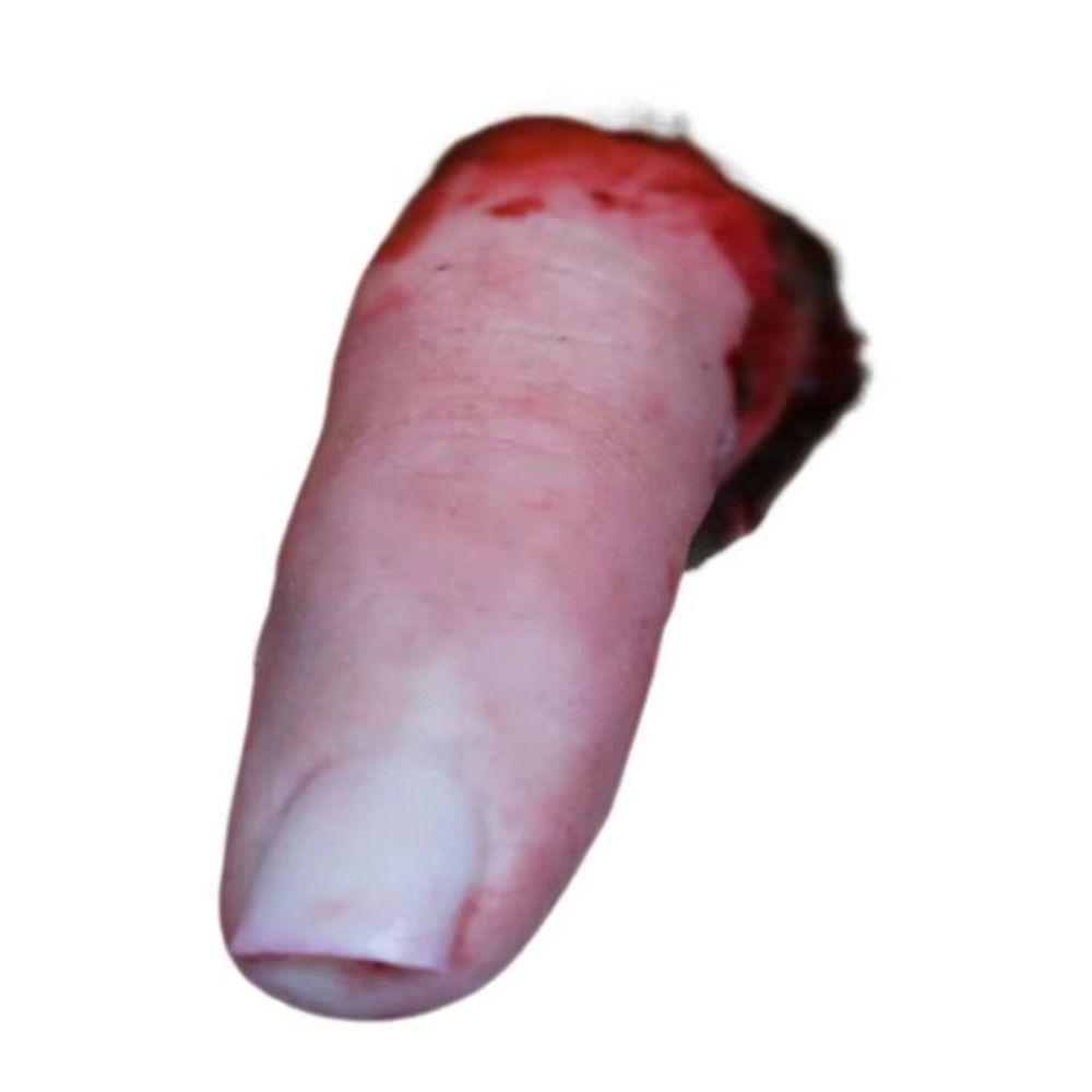 Realistic Design Severed Finger Prop Bloody Effect Artificial Bloody Finger Prop Spooky Scary Horror Decor Prank