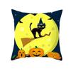 Halloween decorative cushion funny cat pillow sleeve is suitable for home living room sofa waist cushion bedroom decoration