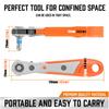 33 In 1 Screwdriver Set Magnetic Short Bit Socket Extension Rod Phillips Slotted Torx Hex Multitool With Ratchet Wrench