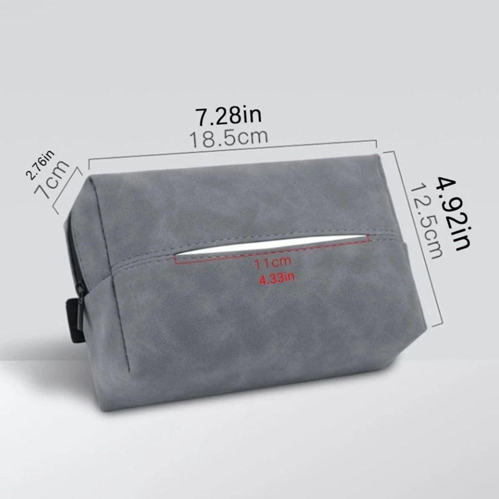 Waterproof Car Tissue Box Wear-resistant Tissue Storage Case Paper Towel Organizer  Auto Storage