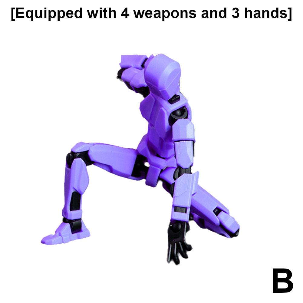 Multi-Jointed Movable Shapeshift Robot 3D Printed Mannequin Dummy Action Figures Toys Mini Movable Joints Skeletons Desk Decor