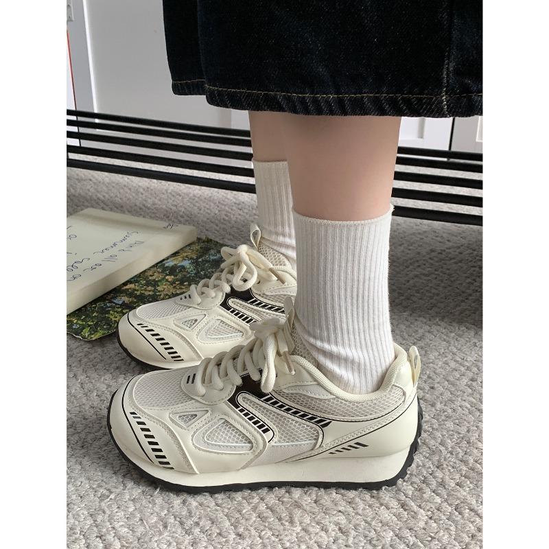 New product hot sale spring new retro casual sports shoes mesh breathable women's shoes 2386
