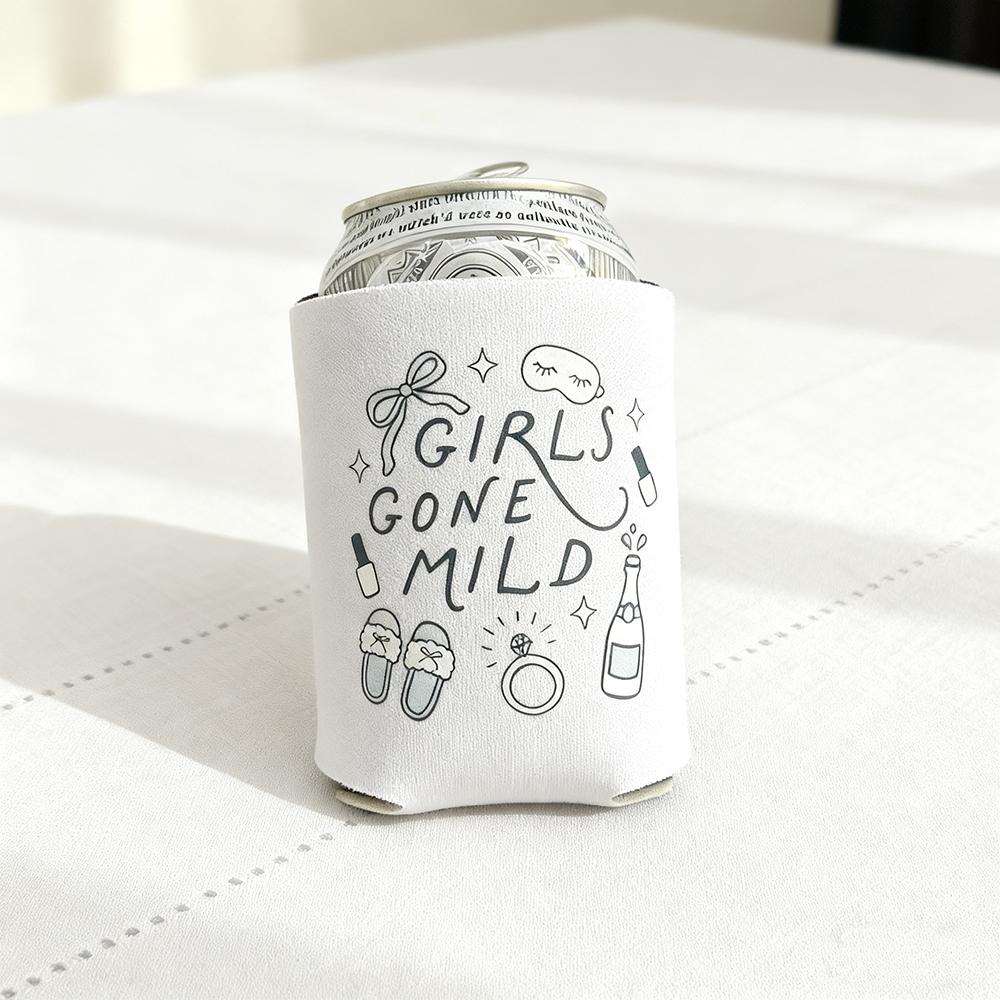 

5Pcs Girls Gone Mild Can Cooler Bachelorette Party Bridal Shower Girls Night Decor Can Sleeve Guest Favors Gift Present 5pcs 9.5x12cm
