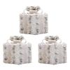 3pcs Plush Design Christmas Light Up Boxes Versatile Lighted Gift Boxes  Outdoor Decor