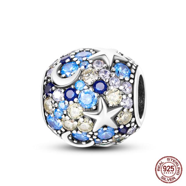 Prawdziwe 925 Sterling Silver kolorowy motyl sowa wróżka wisiorki koraliki Fit Fasion 925 oryginalne bransoletki naszyjniki Fine DIY biżuteria