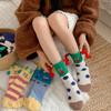 Funny Clown, Coral Velvet Socks, Children'S Fun Cartoon Floor Socks, Winter Warmth, Thickened Sleeping Socks, Cross-Border
