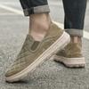 FashionOutdoor Men's Fashion Casual Shoes New Men Comfy Loafers Breathable Men's Leisure Slip on Flats Breathable Male Walking Footwear