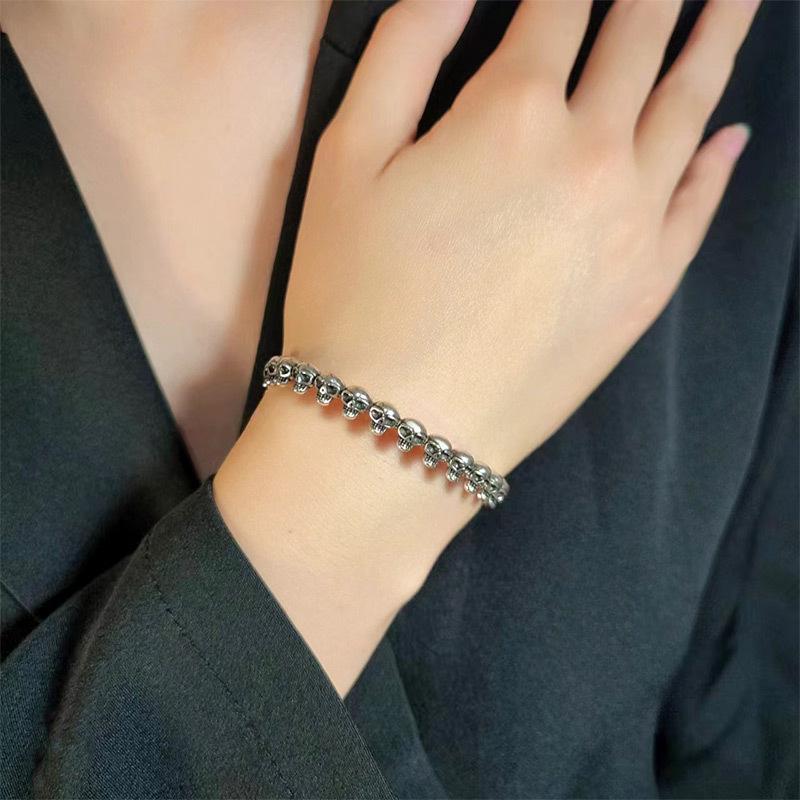 Exotic Simple Skeleton Bangle 925 Sterling Silver Retro Personalized Bone Exquisite Opening Bracelets TYB643