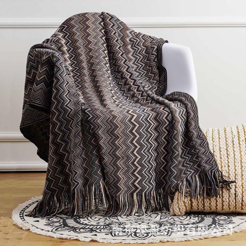 Bohemian Ethnic Tassel Sofa & Bed Throw Blanket