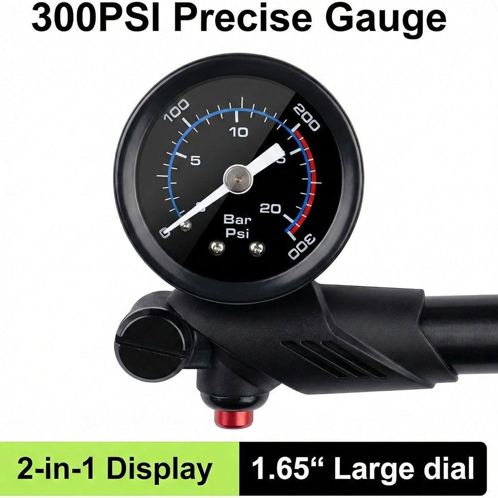 Presta/Schrader Valves Fork Pump Durable High Pressure Pump Portable Mountain Bike Pump MTB