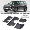Hyundai Palisade 2020-2025 3D All-Weather Trunk and Backrest Mat, Wear-Resistant TPE Floor Mats