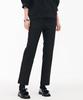 CHASECULT Women'S Slim Straight Elastic Waist Slacks - Black