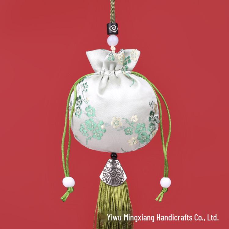 Chinese Mugwort Sachet: Traditional Herbal Mosquito Repellent Car Ornament - Dragon Boat Festival Pendant