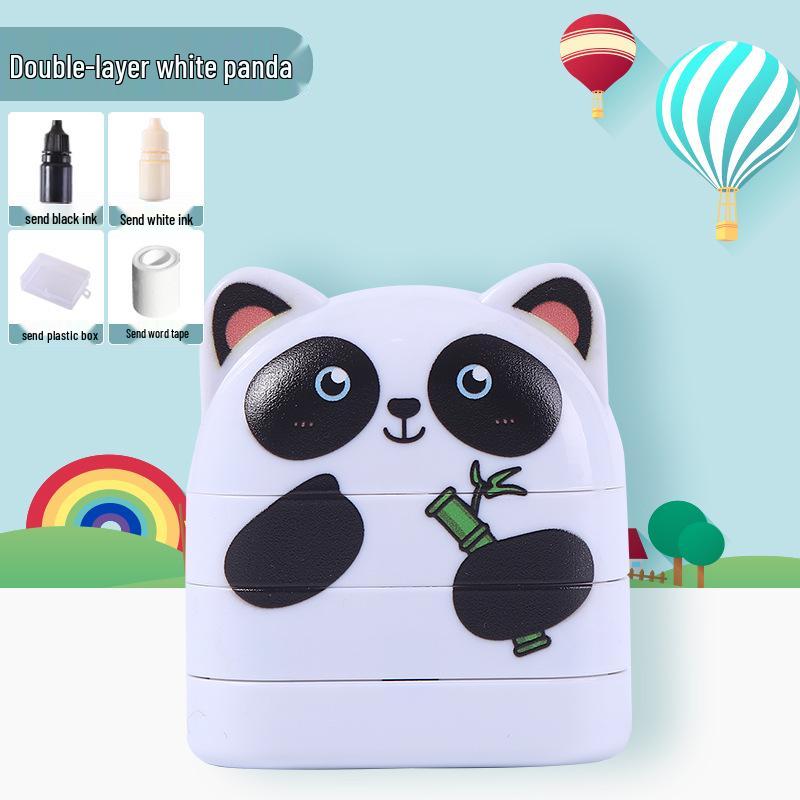 Dual-Layer Children's Two-Color Name Stamp