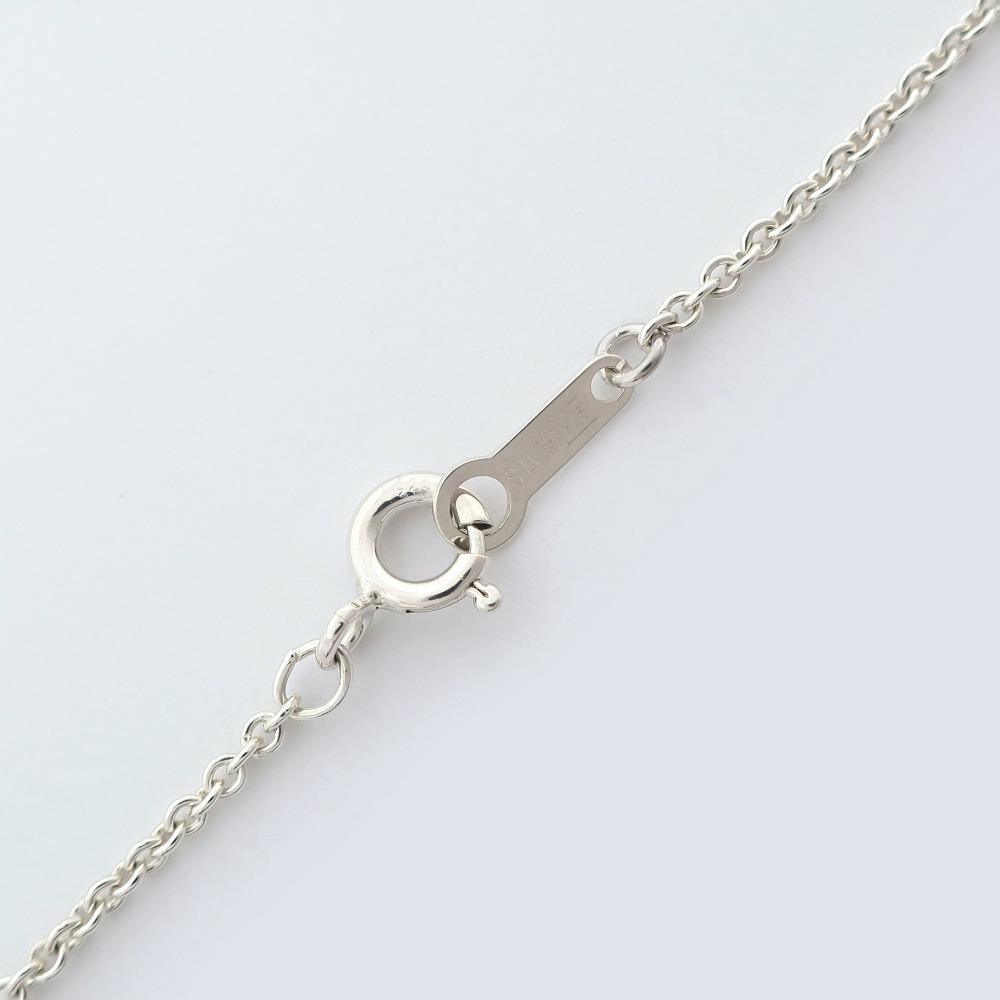 TIFFANY&Co. Teardrop 3P Necklace Silver925 4.3g Women Used