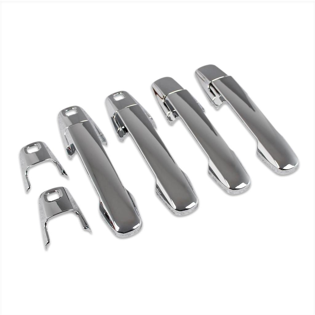 RUIQ Outer Door Handle Covers for Suzuki Spacia and Spacia Custom MK04 Series Coverage Chrome-Plated (Full Type)