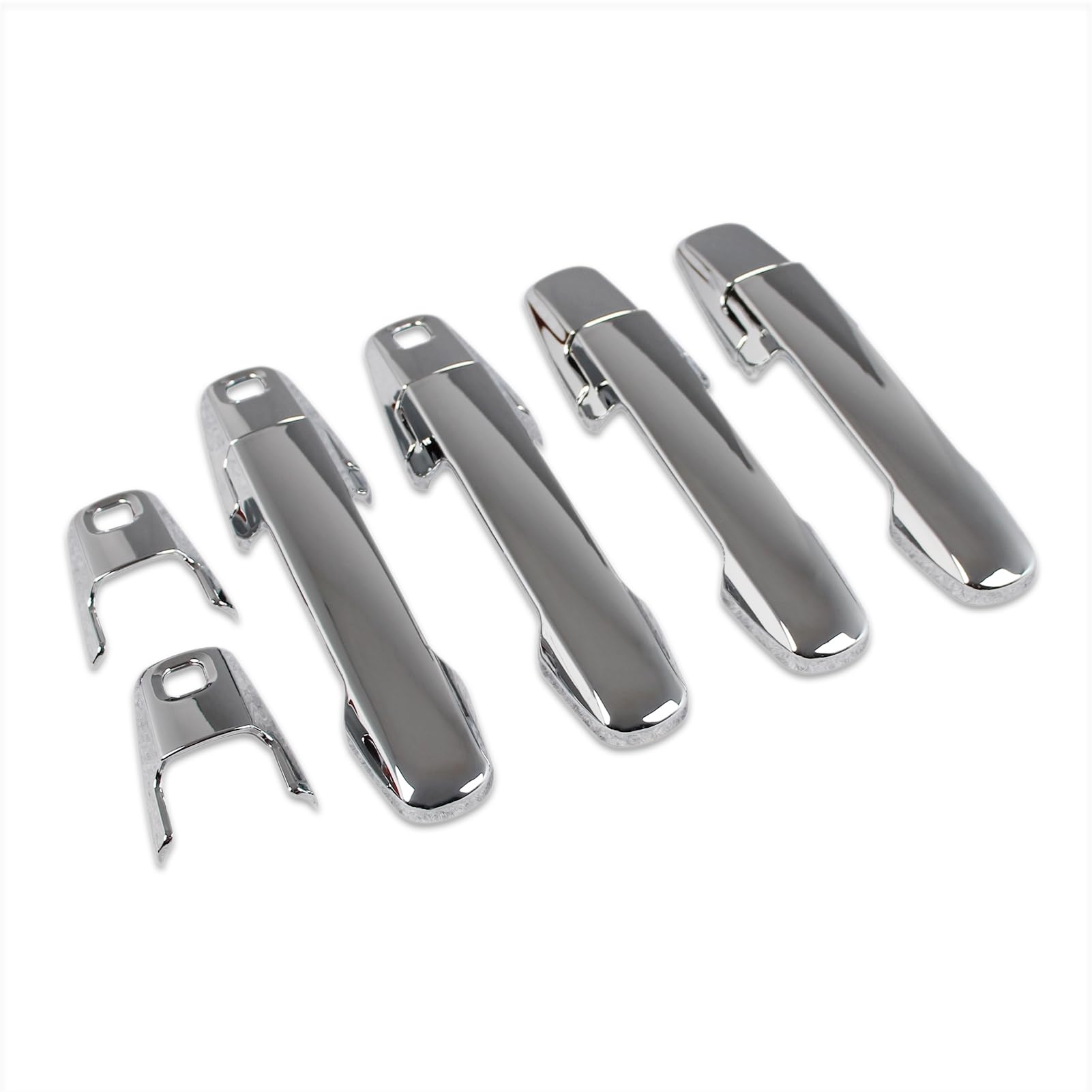 

RUIQ Outer Door Handle Covers for Suzuki Spacia and Spacia Custom MK04 Series Coverage Chrome-Plated (Full Type)