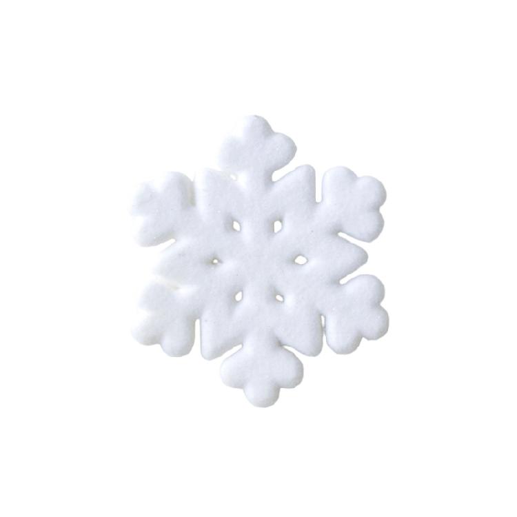 Soft-Furred Snow Crystalloid Christmas Tree Multiple Purpose Celebratory Adornment Environmentally Safe Design for Winter Festivities