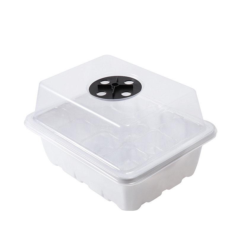 12-well Plastic Seedling Pot Succulent Sowing Seedling Box Insulated Seedling Tray