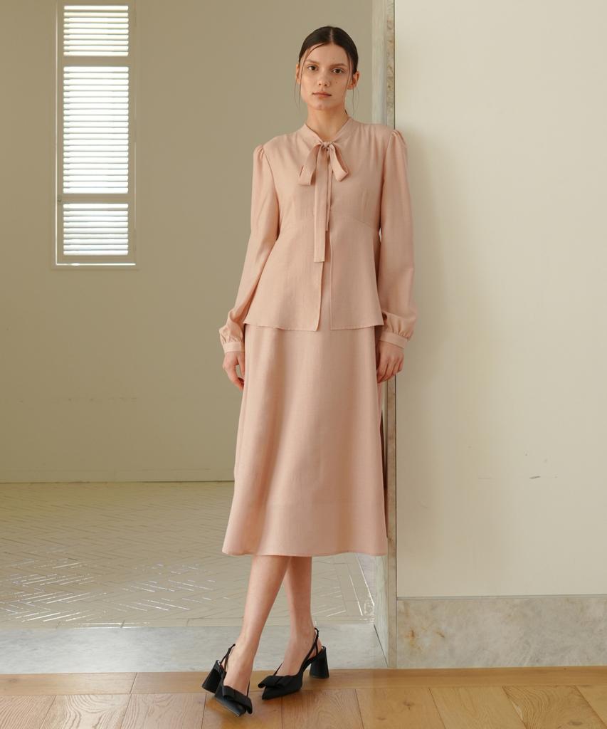 Paul And Alice Ribbon Tie Dress / Pink