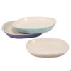 Shallow Bowl for Cat - Nobby Pet - Jada - Ceramic - Decorative Engraving - Lilac/cream Color