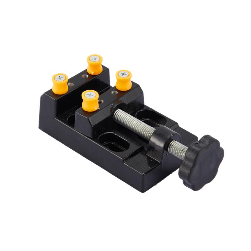 Wenwan Walnut Mini Vise Clamp for Engraving and Fixing with Flat-Mouth Pliers