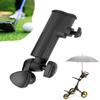 High Quality Plastic Golf Umbrella Holder Accessory Universal Black Trolley Umbrella Clip Stand Clamp Adjustable Golf Accessory