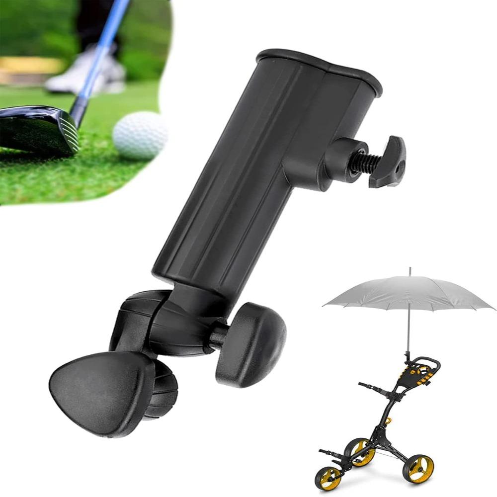 

Black Golf Umbrella Holder Accessory Universal Golf Accessory New Trolley Umbrella Clip