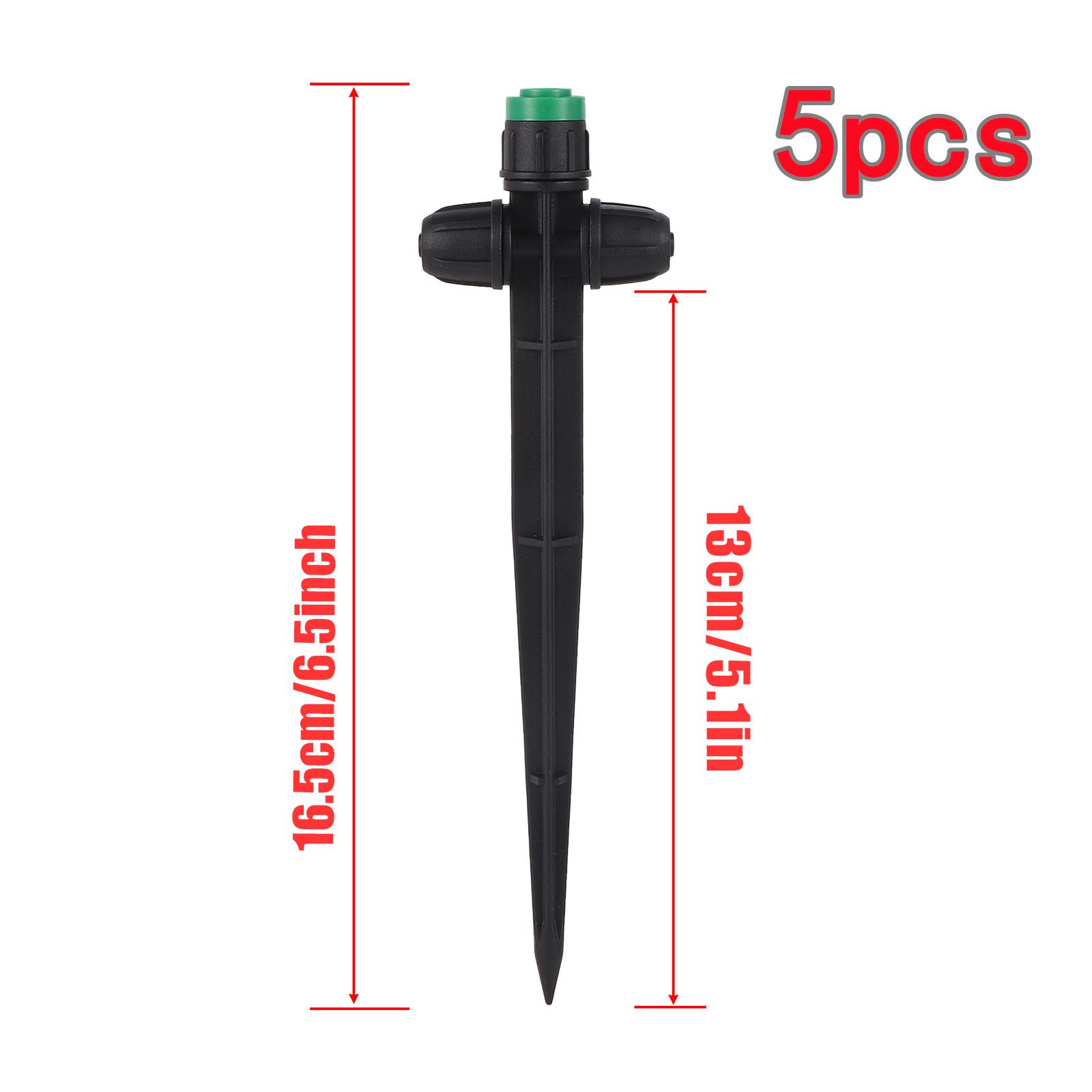 

5/50 шт. универсальный разбрызгиватель с регулируемым расходом на 360°, насадка с шипами, садовая теплица, газон, балкон, цветок, поливочный излучатель зелёный