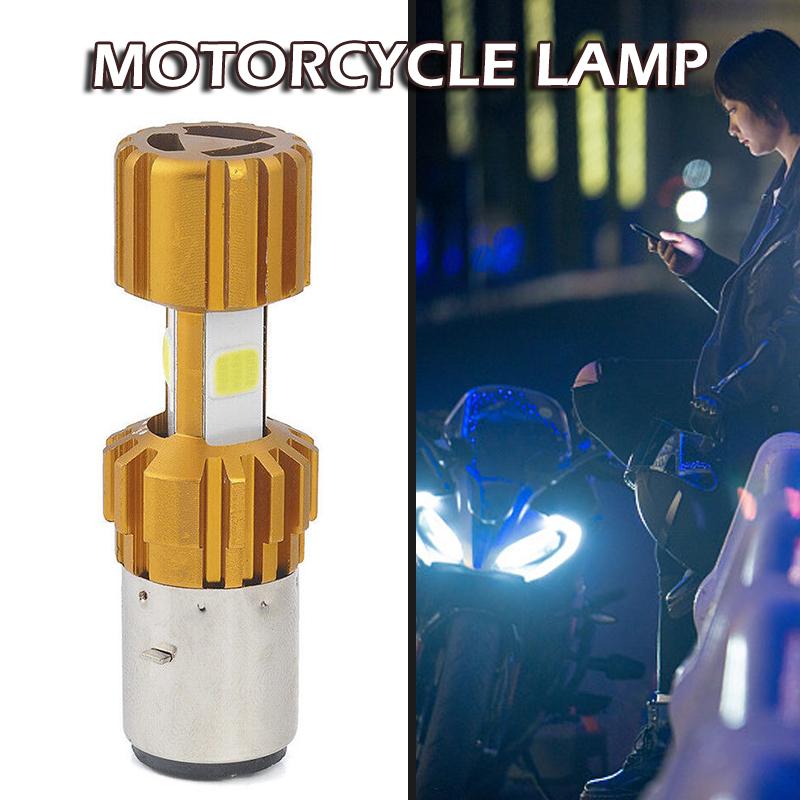 

PDTO H6 BA20D LED COB мотоцикл велосипед Hi/Lo лампа накаливания DC12V 6000K 2000LM