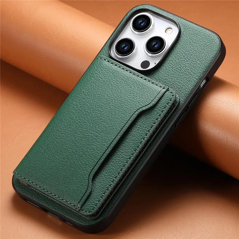Luxury Leather Magnetic Wallet Phone Case For iPhone 16 16E 15Pro Max 14 Plus 13 12 Pro 11 X XS XR 7 8 SE Card Slot Holder Cover